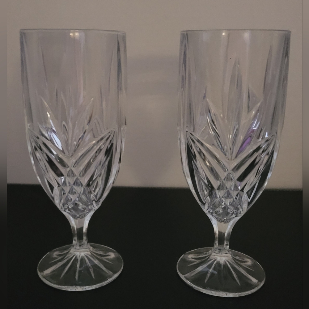 Godinger Dublin Shannon Crystal Iced Beverage Glasses 12 Oz Set Of 2